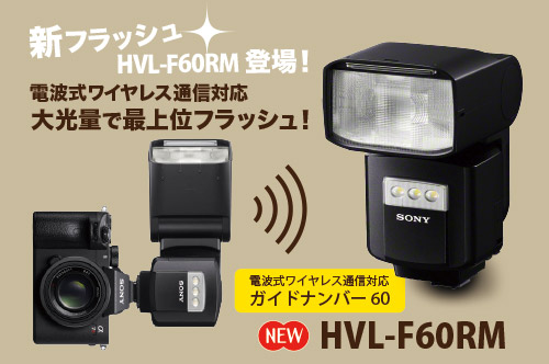 hvl-f60rm フラッシュ ガイドナンバー60 sony