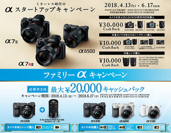 α＜アルファ＞デジタル一眼カメラ,キャンペーン,sony