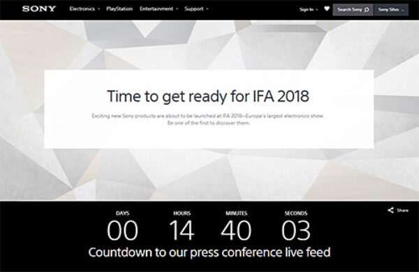 ifa2018,sonypresscanfarence,ソニープレスカンファレンス