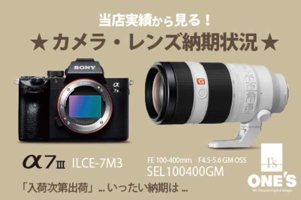 α7III,a7iii,ilce-7m3,sel100400gm,ソニーストア,納期状況