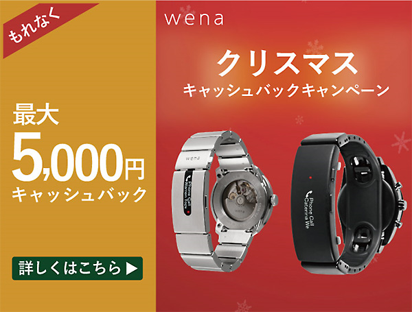wena wrist,クリスマスキャンペーン