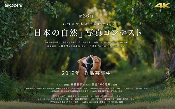 日本の自然,写真コンテスト