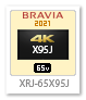 XRJ-65X95J,4Kテレビ,BRAVIA,液晶テレビ