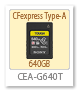 CEA-G640,CFexpressType-A,メモリーカード