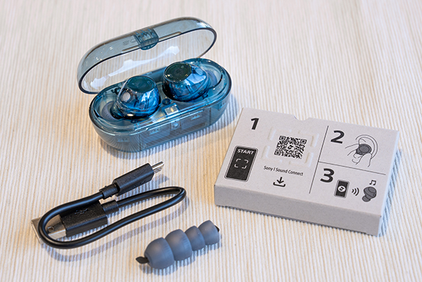 ワイヤレスノイズキャンセリングヘッドホン,WF-C710N,実機レビュー,ブラスブルー