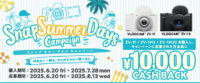 Snap Days Summer Campaign,VLOGCAM,キャッシュバックキャンペーン,ソニーストア,ZV-1F,ZV-1 II