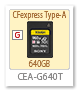 CEA-G640T,CFexpress Type A,メモリーカード