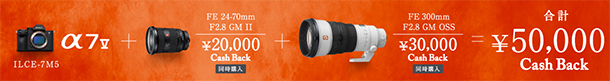 α7V,ILCE-7M5,発売記念キャンペーン,キャッシュバック