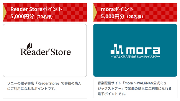 My Sony,プレゼントキャンペーン