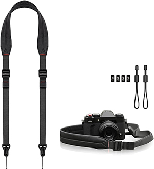 Ulanzi,ウランジ,Falcam,カメラストラップ,ショルダーストラップ,Maglinkクイックバックル,マグネット,950mm~1400mm,長さ調節可能,60KG耐荷重,レザー·ナイロン,ミラーレスカメラや一眼レフカメラなど用,36mm広幅,Classic V2 Black