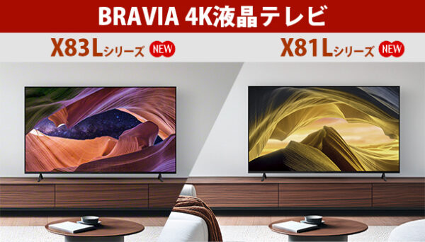 BRAVIA 4K液晶テレビ,X83Lシリーズ,X81Lシリーズ