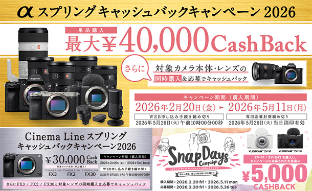 カメラキャッシュバックキャンペーン