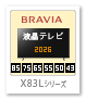 BRAVIA,X83Lシリーズ,4K液晶テレビ