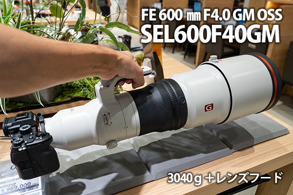 SEL600F63GM,FE 600mm F6.3 GM,SEL400F45GM,望遠単焦点レンズ,FE 400mm F4.5 GM,ソニーストア大阪,体験レビュー,実機レビュー